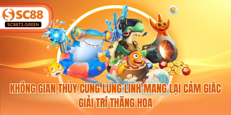 Không gian thủy cung lung linh mang lại cảm giác giải trí thăng hoa